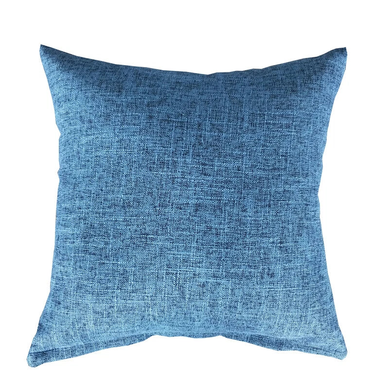 1PC Pillowcase Cushion Cover Throw Waist Pillow Case Cotton Linen Sofa Couch Bed