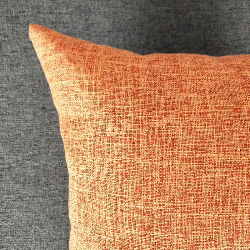 1PC Pillowcase Cushion Cover Throw Waist Pillow Case Cotton Linen Sofa Couch Bed