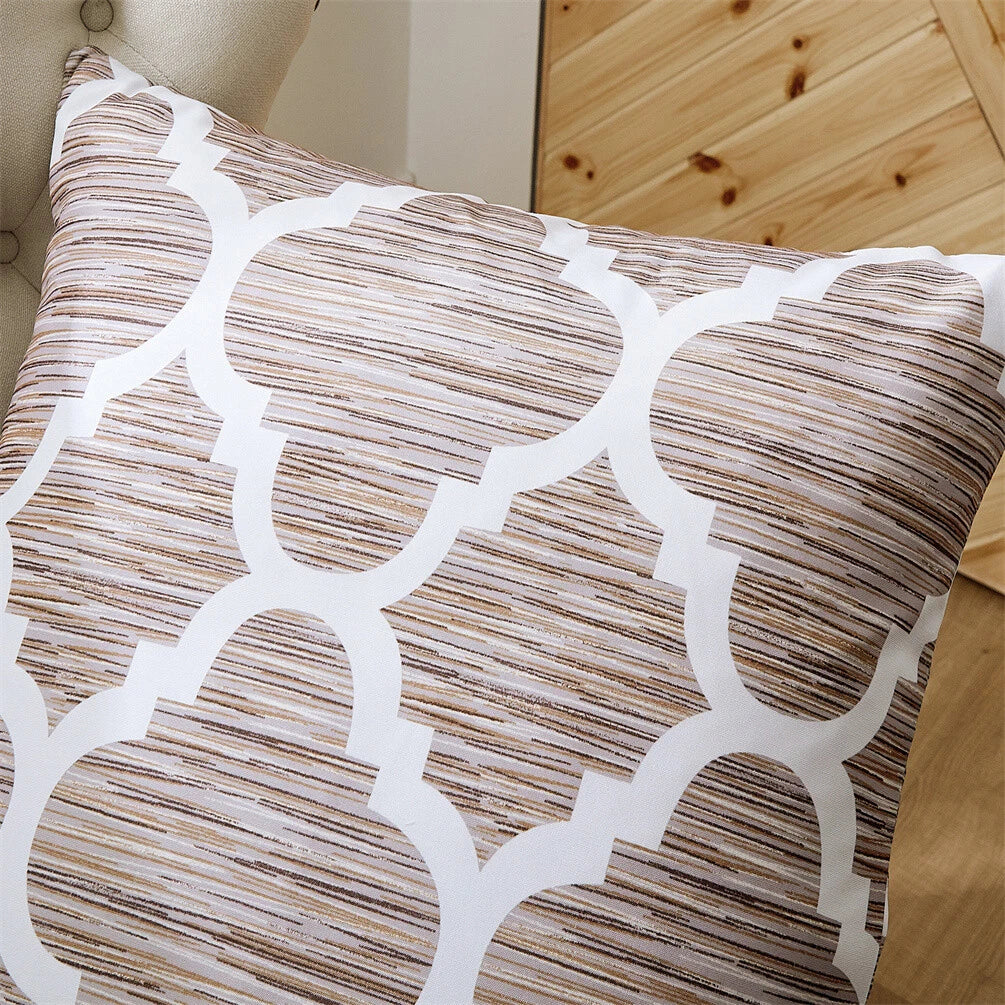 2 x Decorative Honor Throw Pillow Covers for Couch Bed Sofa Simple Pillow Cases