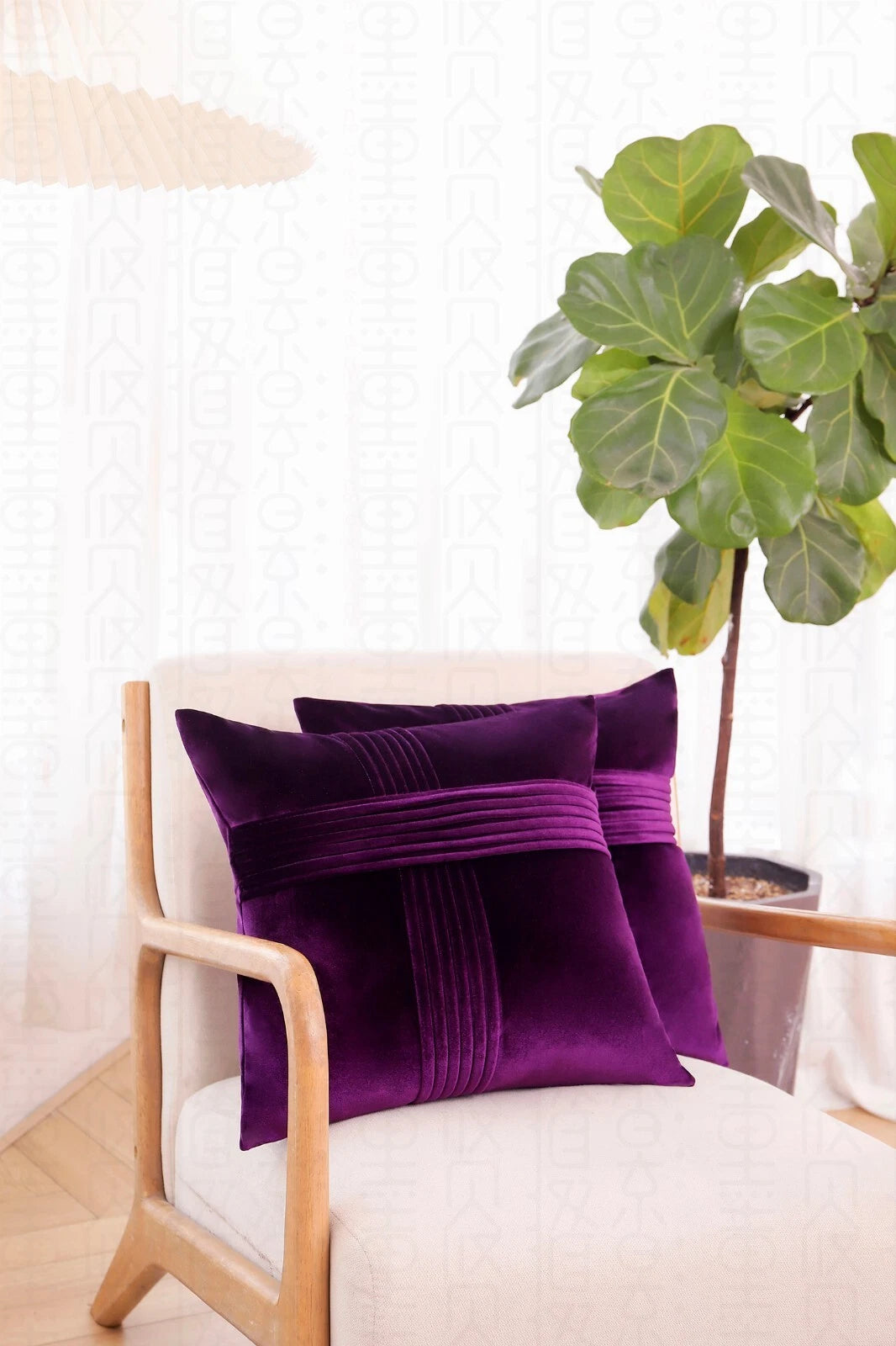 2 Pack Throw Pillow Covers  Sofa Decor Cushion Cases Velvet Premium Cushion