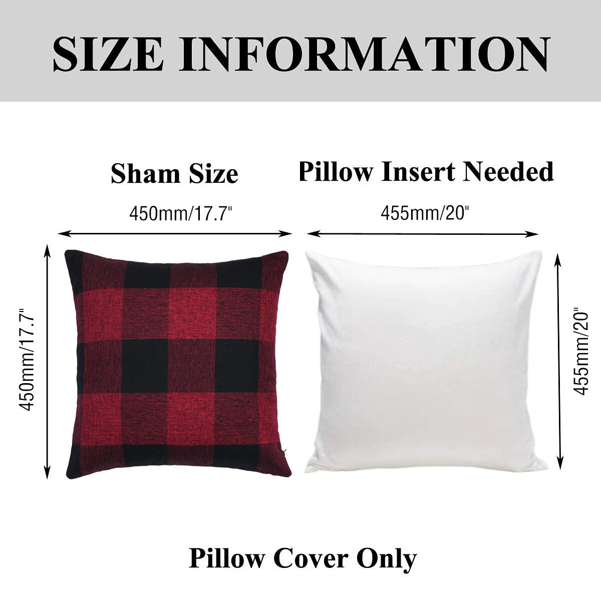 Classic Retro Farmhouse Square Cushion Cases for Sofa Bedroom Car - COVER ONLY