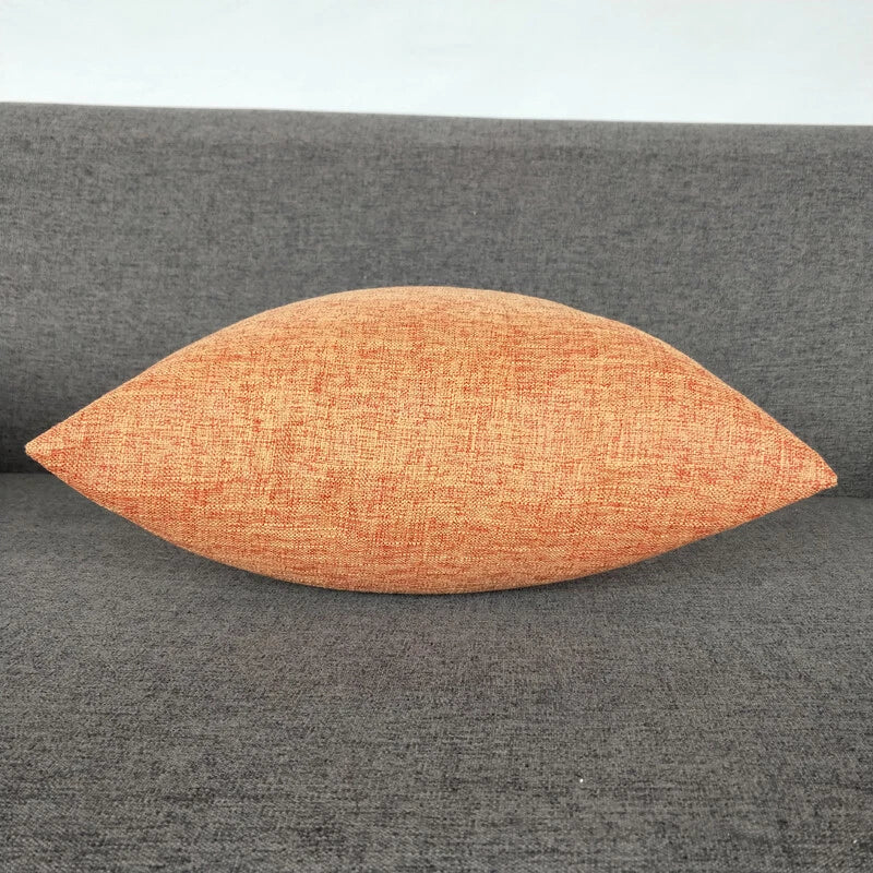 1PC Pillowcase Cushion Cover Throw Waist Pillow Case Cotton Linen Sofa Couch Bed