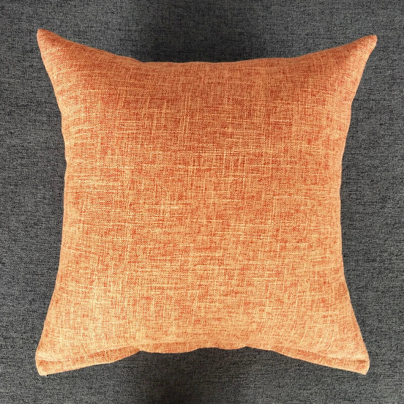 1PC Pillowcase Cushion Cover Throw Waist Pillow Case Cotton Linen Sofa Couch Bed