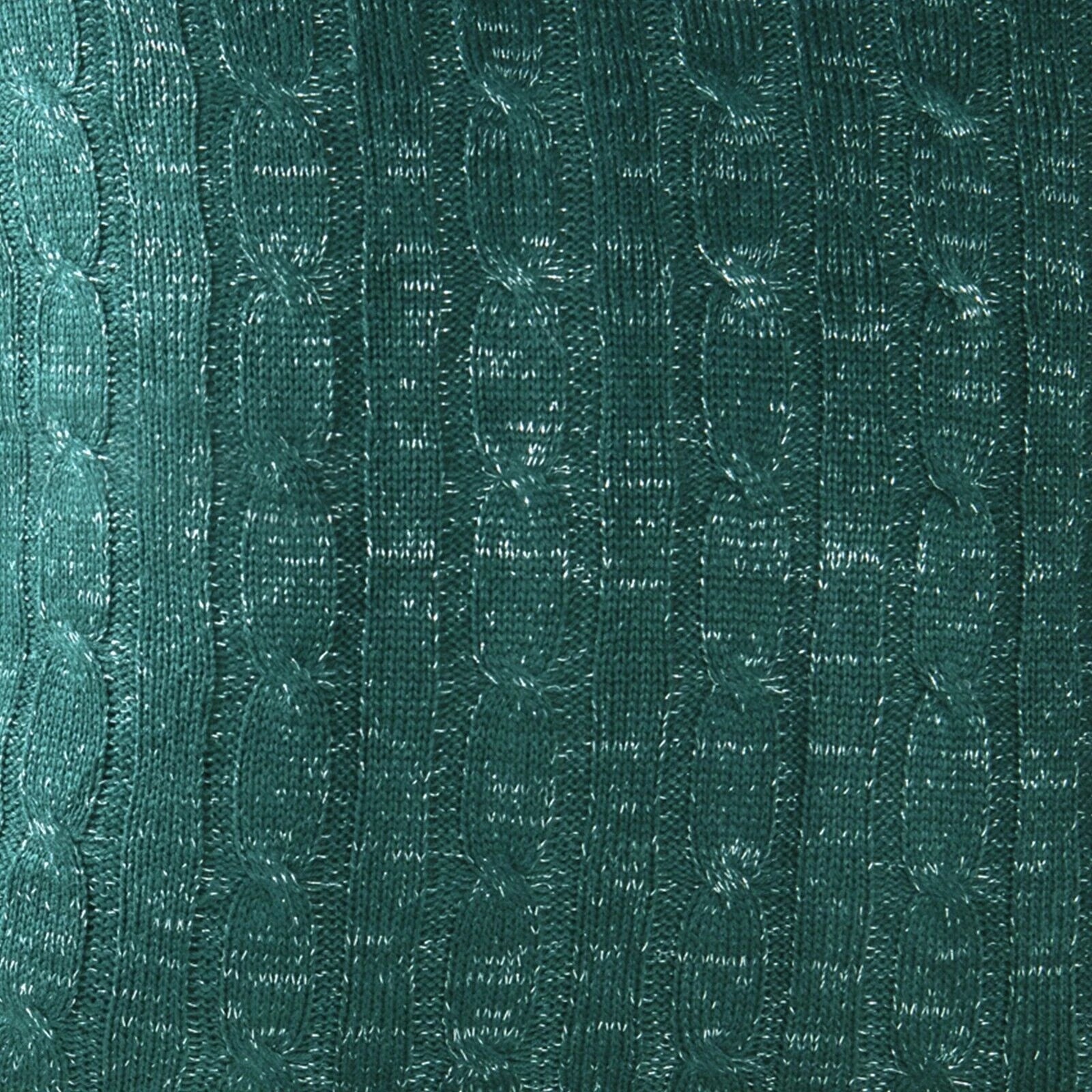 2x Cable Knit Decorative Throw Pillow Cover Square Warm Cushion Cover for Couch