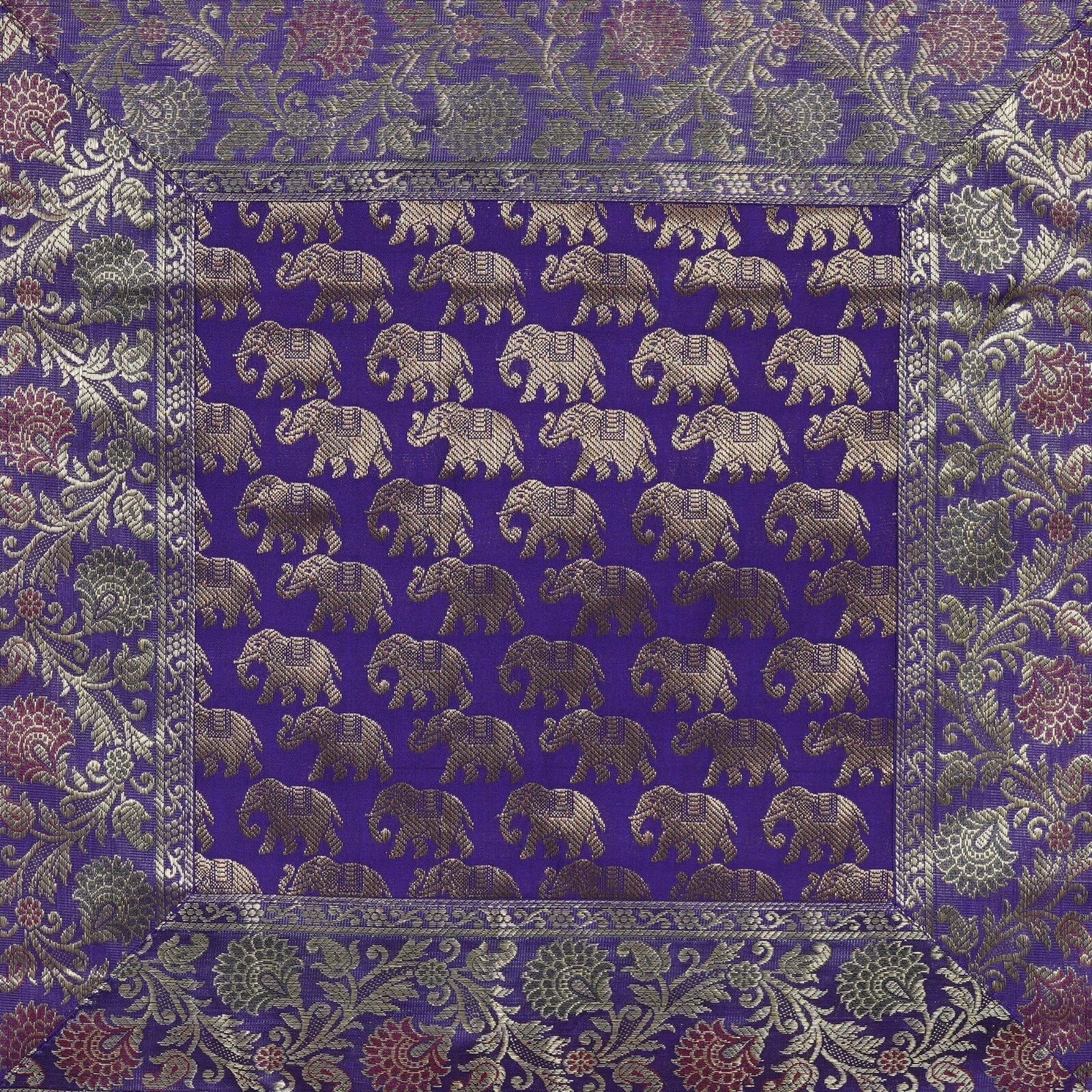 Brocade Cushion Cover 16x16 – Luxury Throw Pillow Case for Sofa Bed Decor