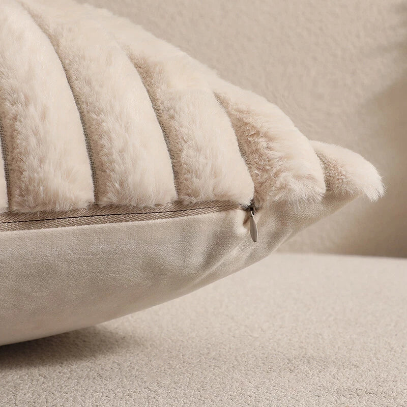 16" 18" 20" 22" 24" Plush Velvet Cushion Cover Sofa Bed Soft Plain Pillow Case