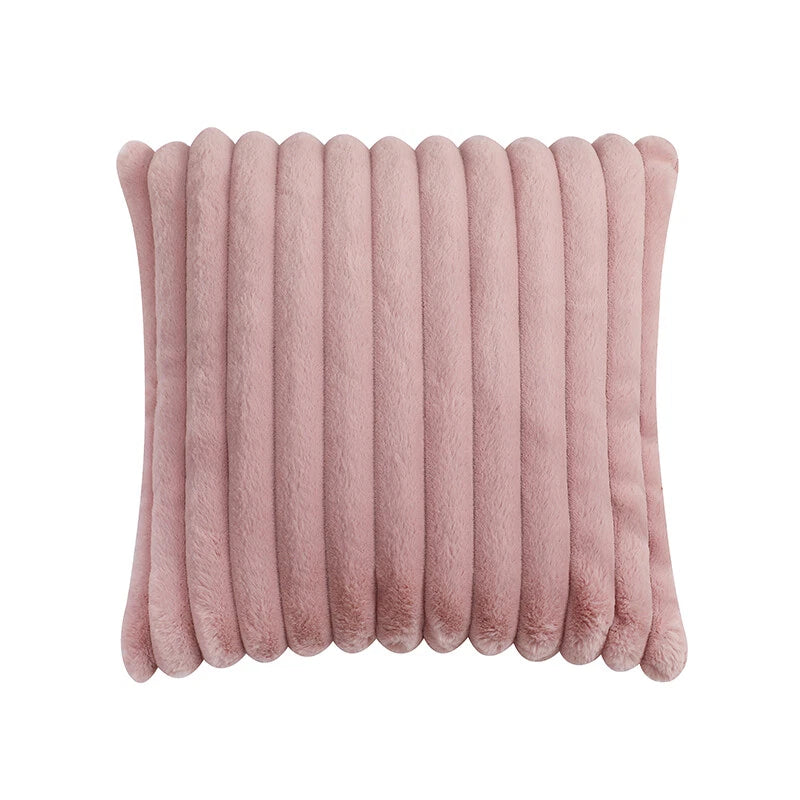 16" 18" 20" 22" 24" Plush Velvet Cushion Cover Sofa Bed Soft Plain Pillow Case