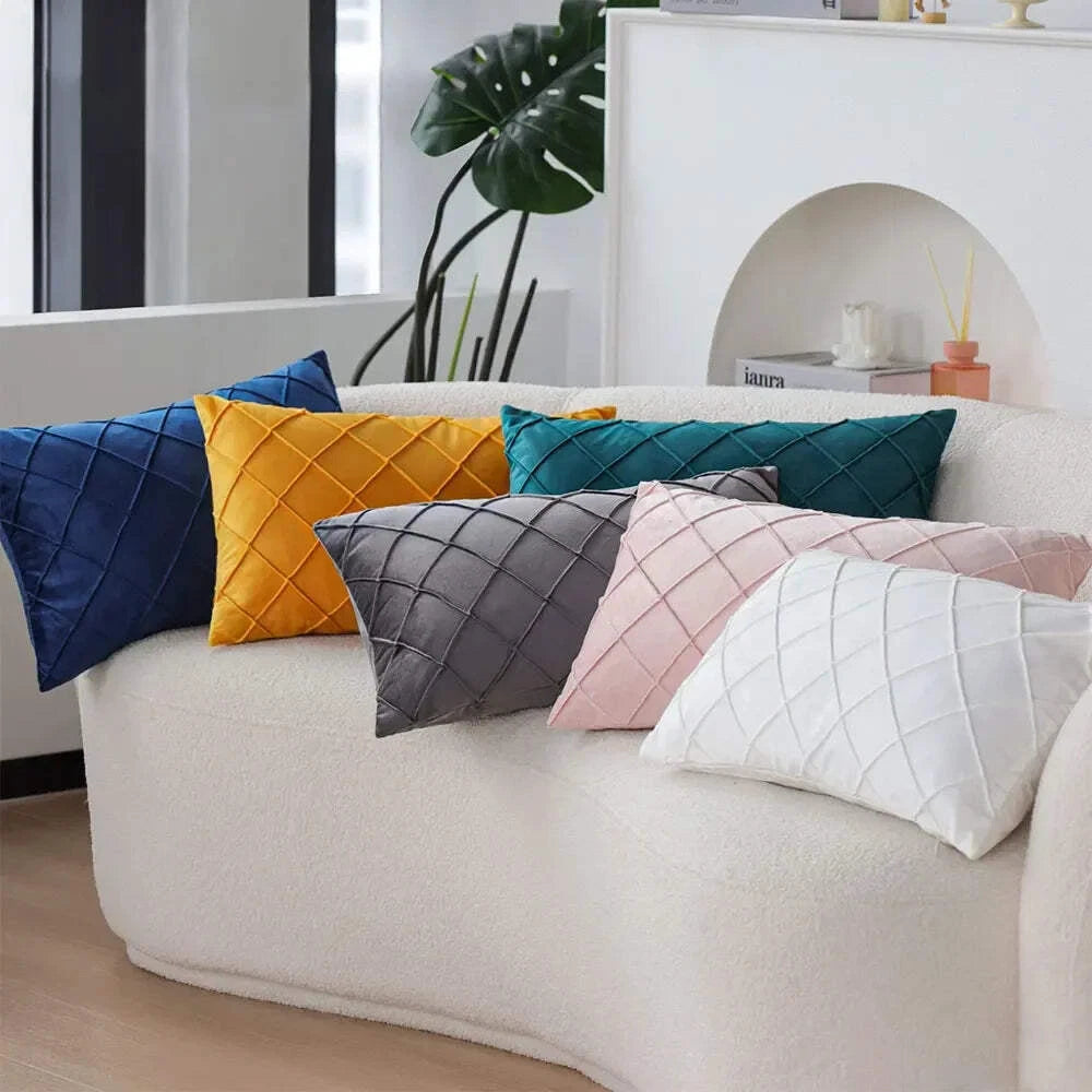 2 Pack 30x50 Rectangular Pillow Cover Ultra Soft Decorative Sofa Throw Cushion C