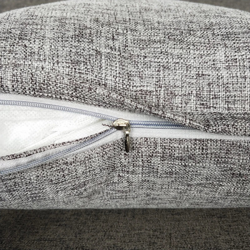 1PC Pillowcase Cushion Cover Throw Waist Pillow Case Cotton Linen Sofa Couch Bed