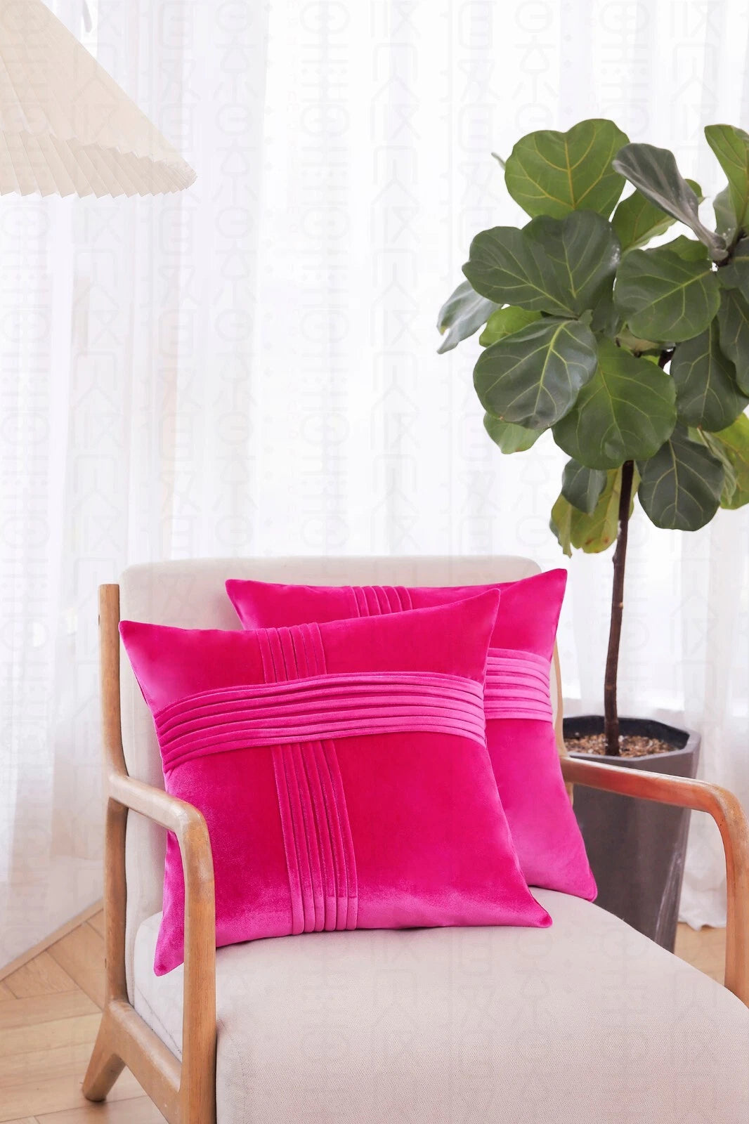 2 Pack Throw Pillow Covers  Sofa Decor Cushion Cases Velvet Premium Cushion