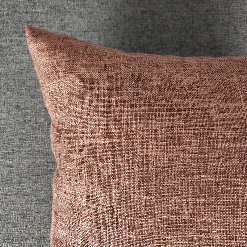 1PC Pillowcase Cushion Cover Throw Waist Pillow Case Cotton Linen Sofa Couch Bed