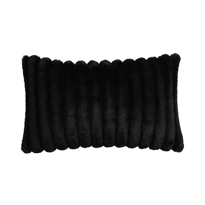 16" 18" 20" 22" 24" Plush Velvet Cushion Cover Sofa Bed Soft Plain Pillow Case