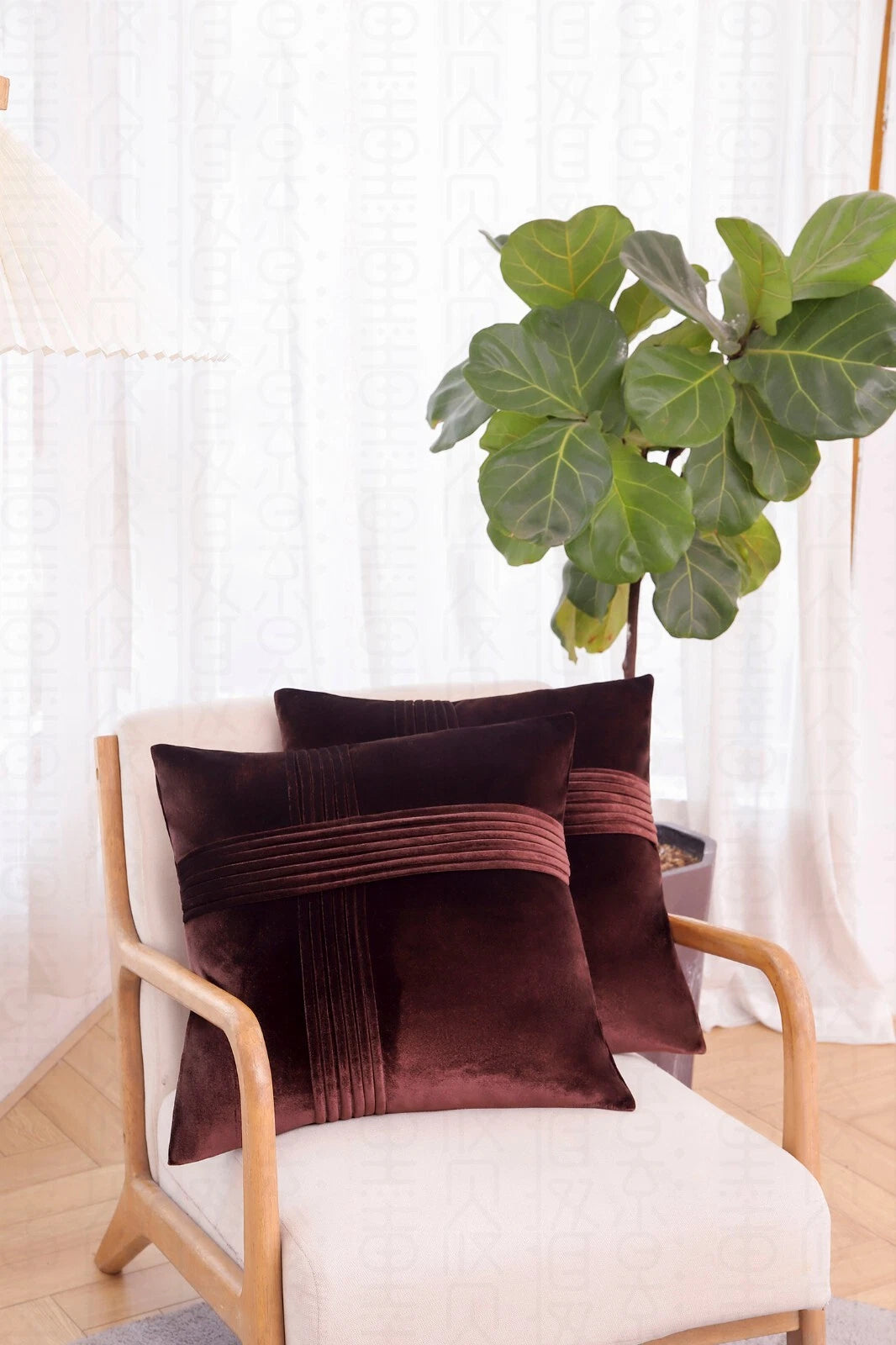 2 Pack Throw Pillow Covers  Sofa Decor Cushion Cases Velvet Premium Cushion