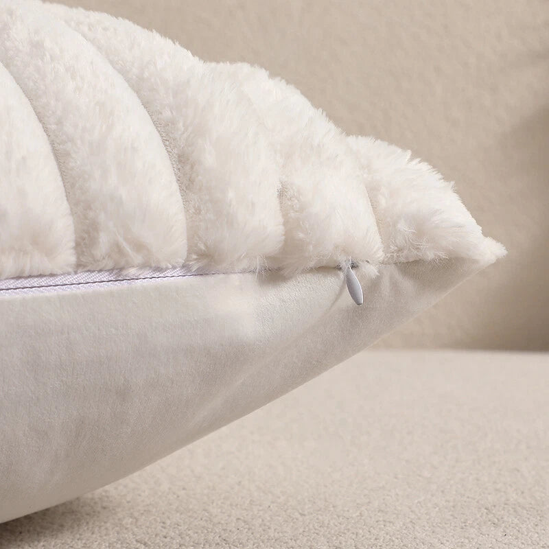 16" 18" 20" 22" 24" Plush Velvet Cushion Cover Sofa Bed Soft Plain Pillow Case