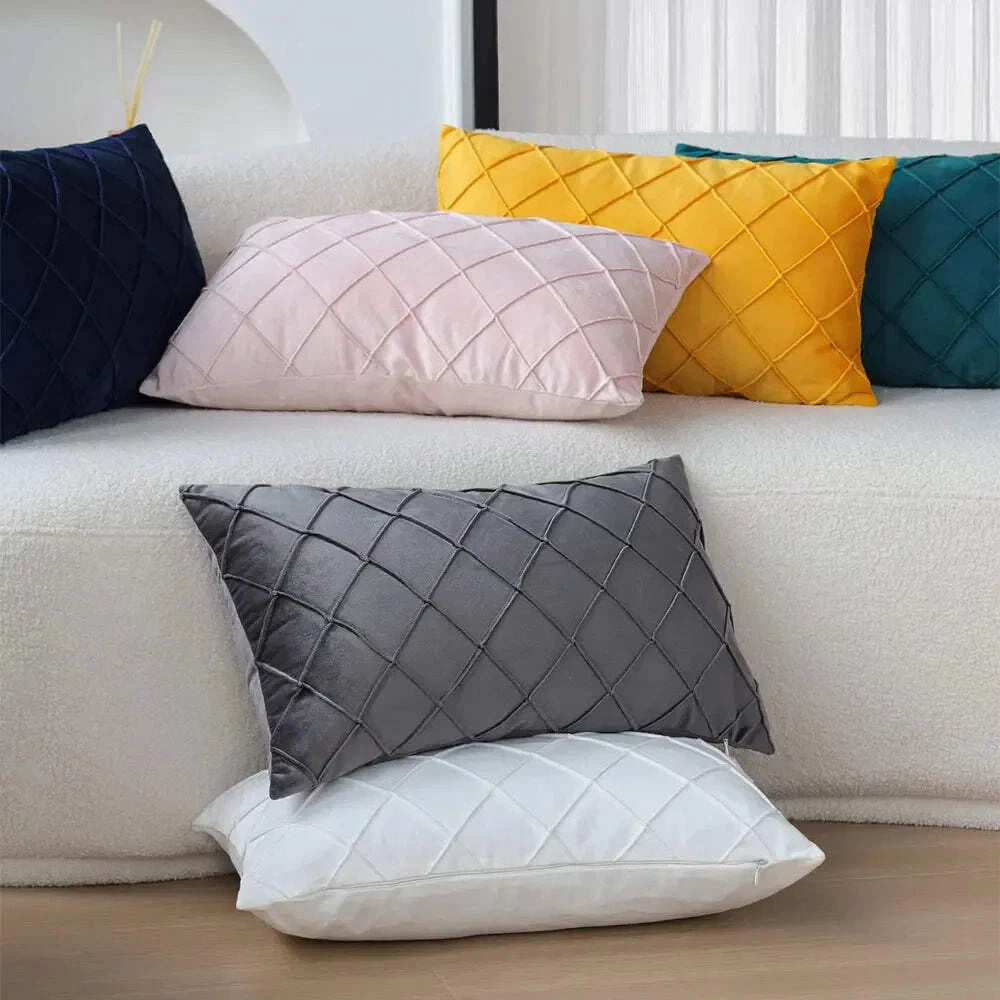 2 Pack 30x50 Rectangular Pillow Cover Ultra Soft Decorative Sofa Throw Cushion C
