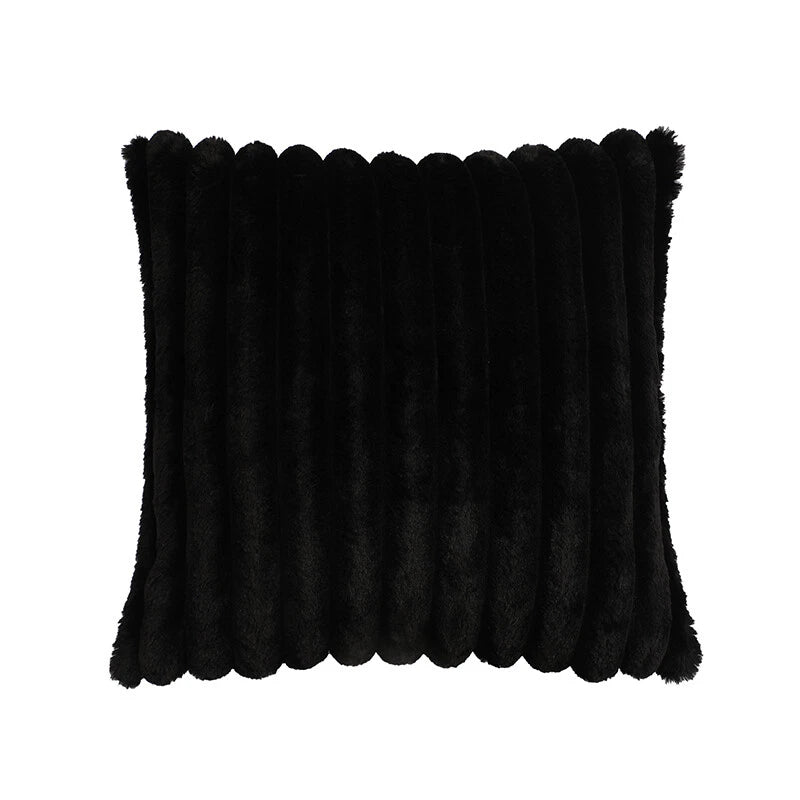 16" 18" 20" 22" 24" Plush Velvet Cushion Cover Sofa Bed Soft Plain Pillow Case