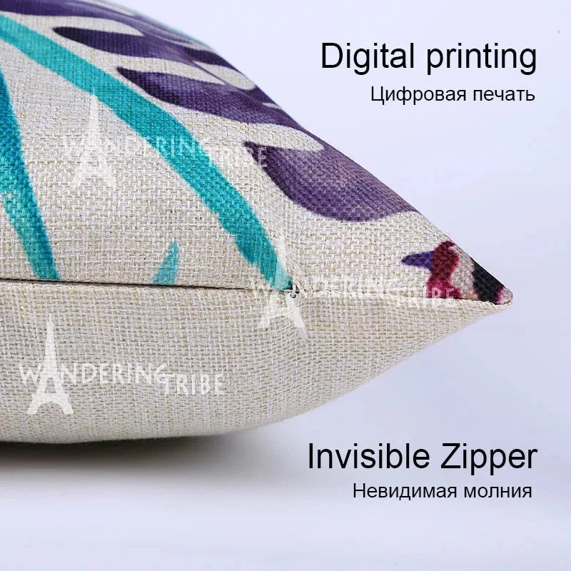 Animal Style Tiger Cushion Case Autumn Jungle Pillowcase Sofa Bed Cushions Cover