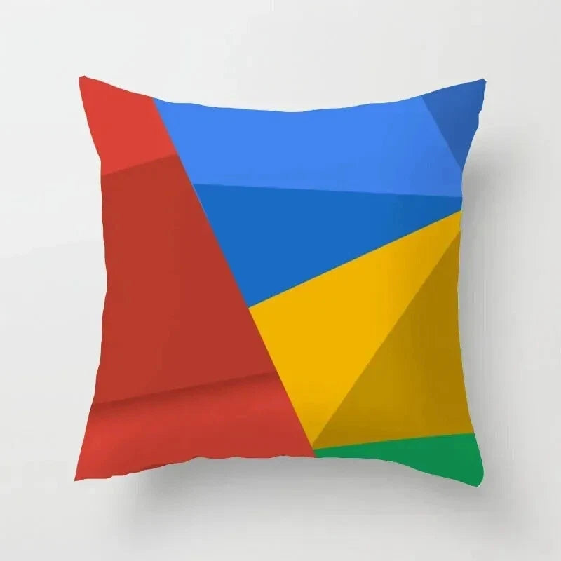 Bed Home Living Room Car Office Rainbow Geometric Sofa Pillowcase Cushion Cover