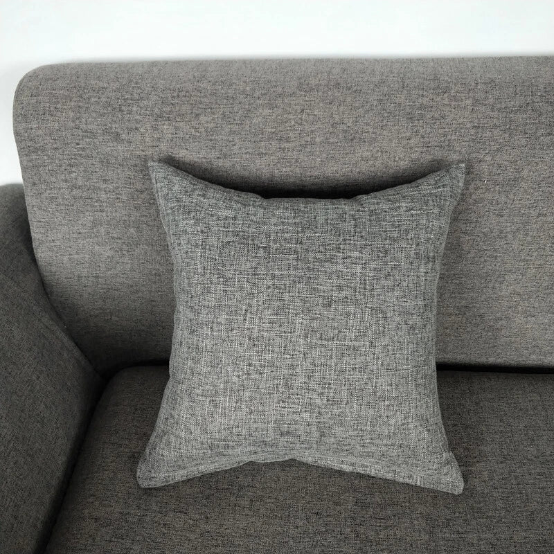 1PC Pillowcase Cushion Cover Throw Waist Pillow Case Cotton Linen Sofa Couch Bed
