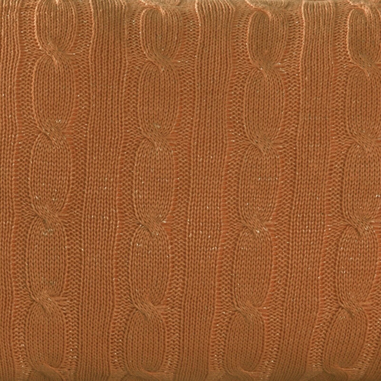 2x Cable Knit Decorative Throw Pillow Cover Square Warm Cushion Cover for Couch