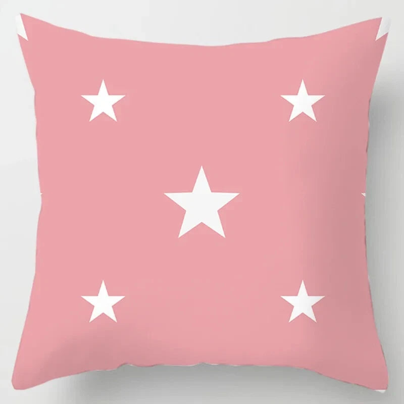 45x45cm Pink Printed Pillowcase Decoration Sofa Cushion Cover Bed  Home  Car
