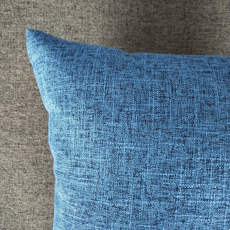 1PC Pillowcase Cushion Cover Throw Waist Pillow Case Cotton Linen Sofa Couch Bed