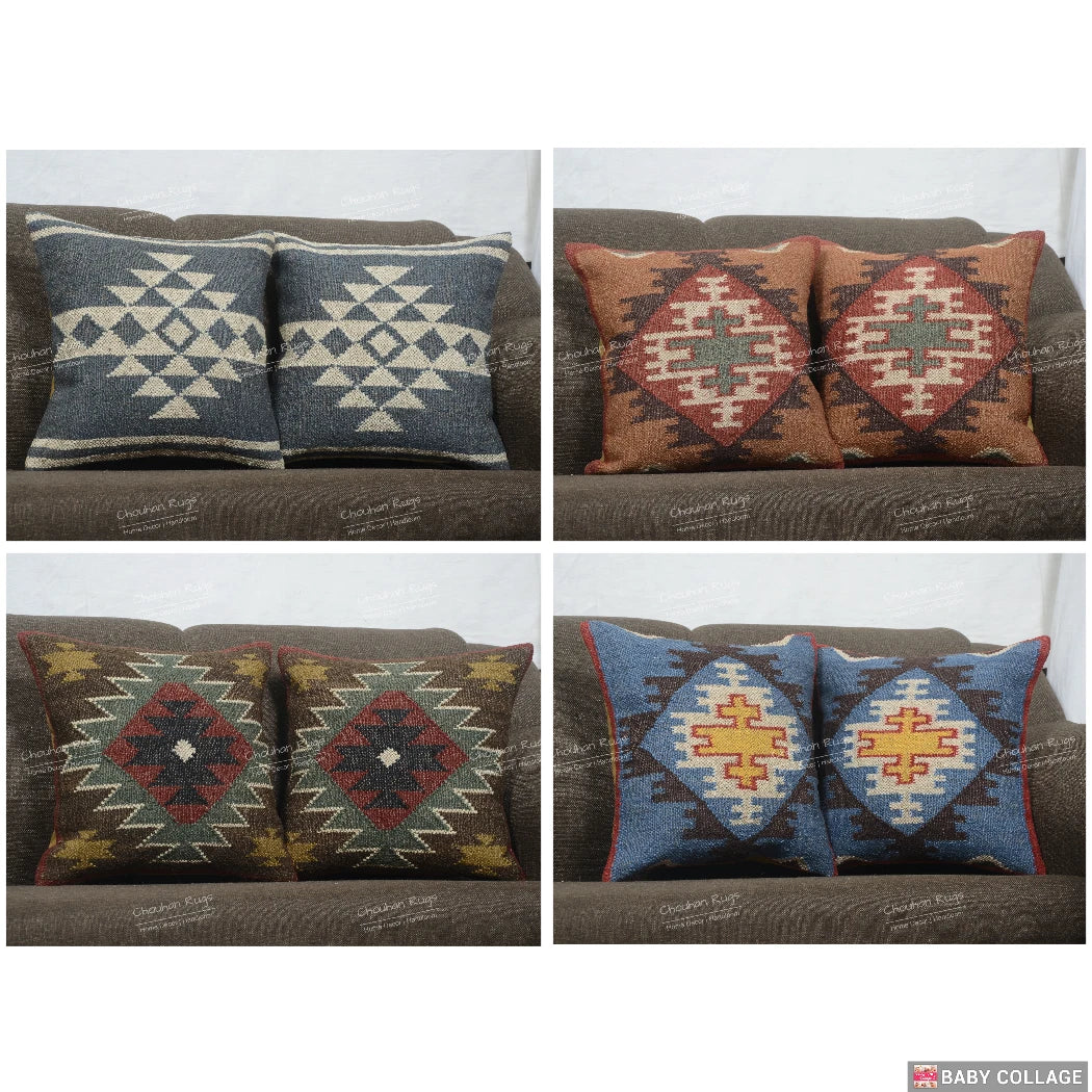 2 Pcs Set of Home Decor Sofa Pillow Cases 45x45 cm Modern Interior Cushion Cover