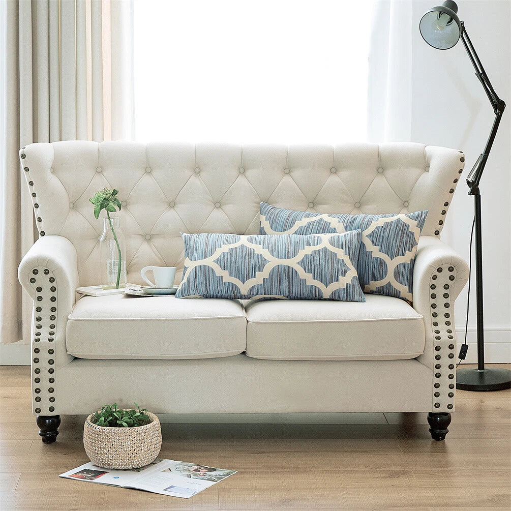 2 x Decorative Honor Throw Pillow Covers for Couch Bed Sofa Simple Pillow Cases