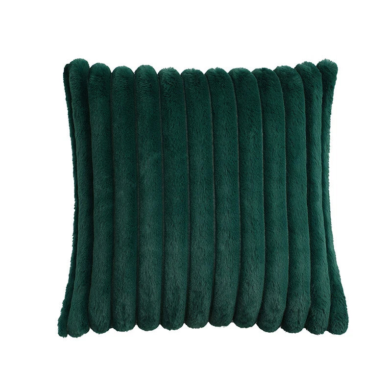 16" 18" 20" 22" 24" Plush Velvet Cushion Cover Sofa Bed Soft Plain Pillow Case