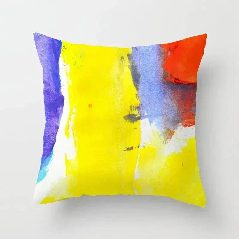 Bed Home Living Room Car Office Rainbow Geometric Sofa Pillowcase Cushion Cover