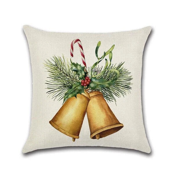 18" Christmas Cushion Cover Pattern Sofa Car Pet Square Pillow Case Home Decor
