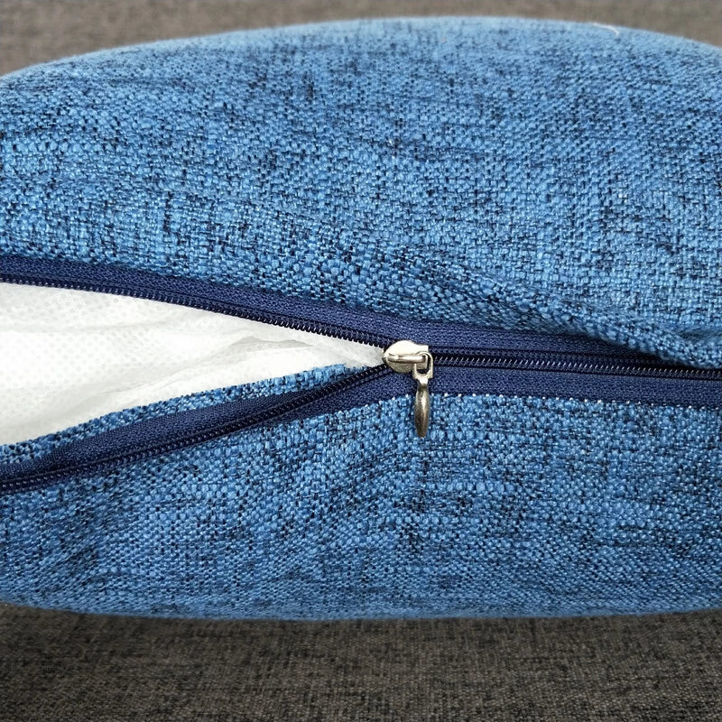 1PC Pillowcase Cushion Cover Throw Waist Pillow Case Cotton Linen Sofa Couch Bed