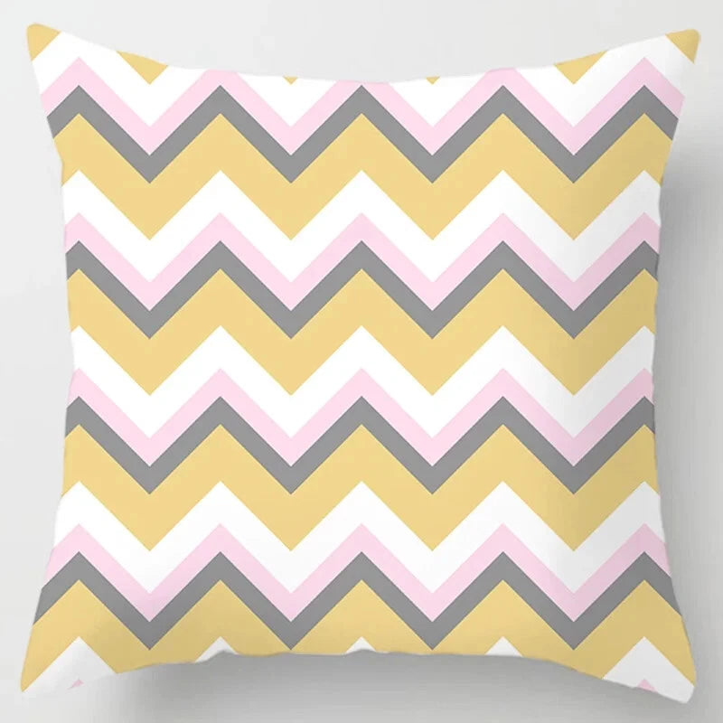 45x45cm Pink Printed Pillowcase Decoration Sofa Cushion Cover Bed  Home  Car