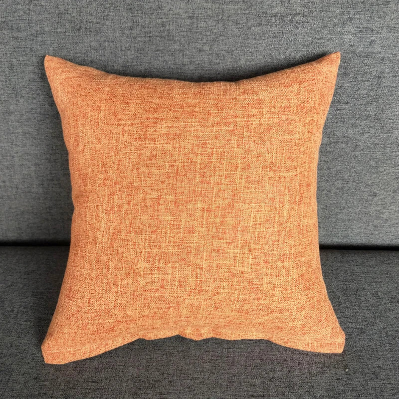 1PC Pillowcase Cushion Cover Throw Waist Pillow Case Cotton Linen Sofa Couch Bed