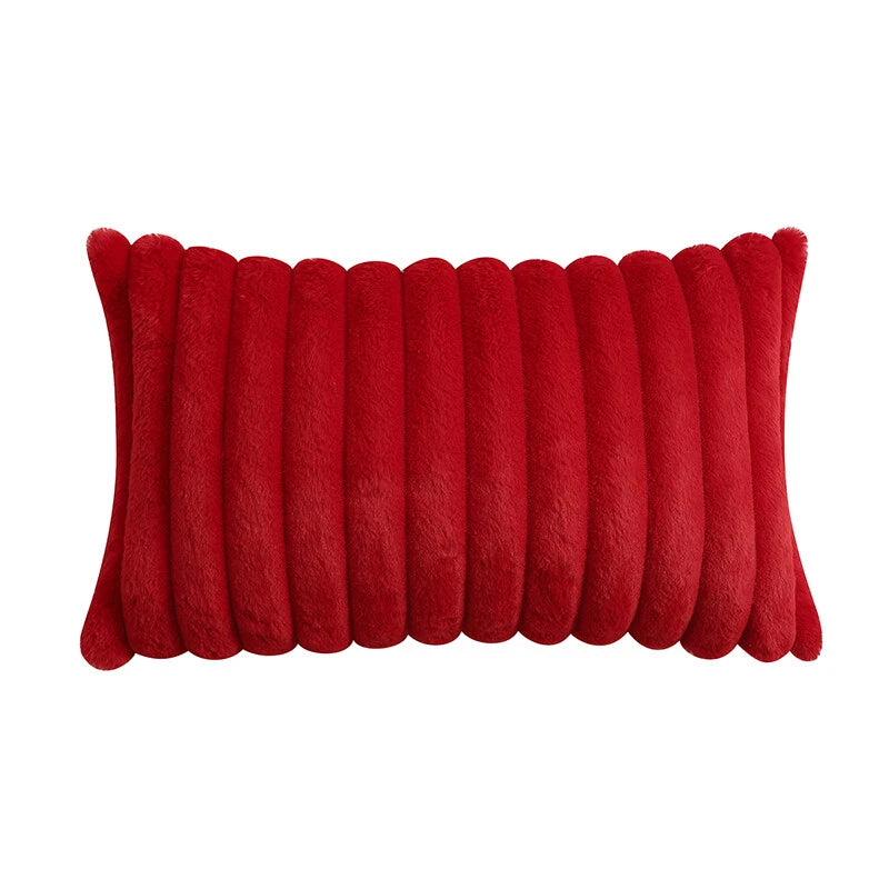 16" 18" 20" 22" 24" Plush Velvet Cushion Cover Sofa Bed Soft Plain Pillow Case