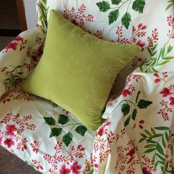 2X Large Plain Corduroy Cushion Covers Durable Fabric Pillow Cases Sofa Bed New