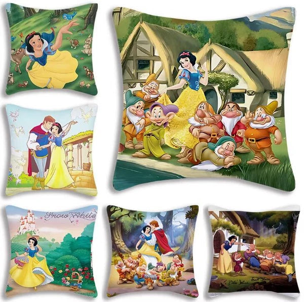 Anime princess Pillow Cover Sofa Decor Home Print Short Plush Cute Cushion Cover