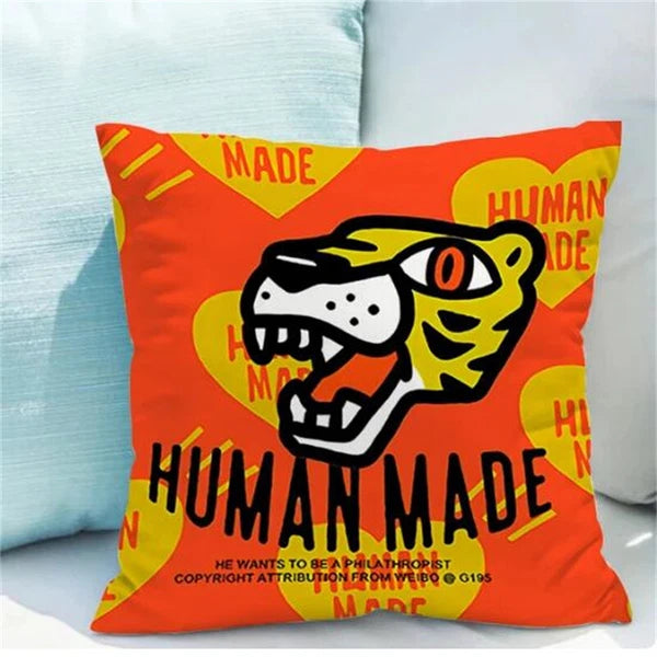 Bed Pillowcases Cushion Human Mades Car Sofa Pillow Cover Print Home Decor