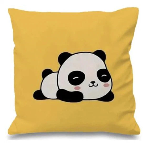 Cushion Cover Baby Bus for Sofa Home Decor Pillowcase Short Plush Bed