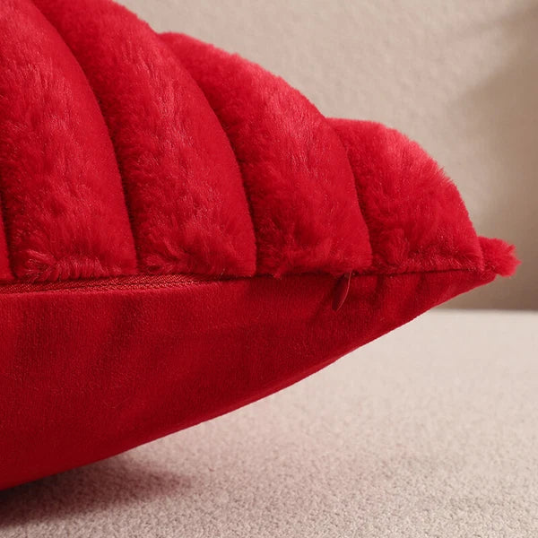 16" 18" 20" 22" 24" Plush Velvet Cushion Cover Sofa Bed Soft Plain Pillow Case