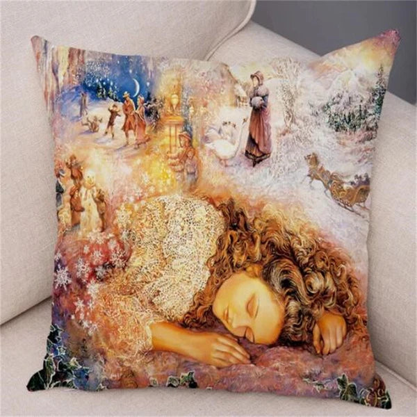 Cartoon Forest Elf Cushion Cover Decor Pillow Case for Sofa Car Room Pillowcase