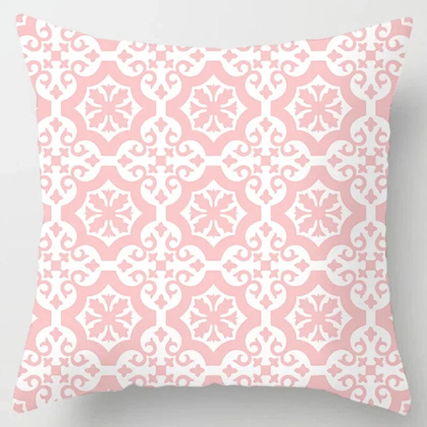 45x45cm Pink Printed Pillowcase Decoration Sofa Cushion Cover Bed  Home  Car
