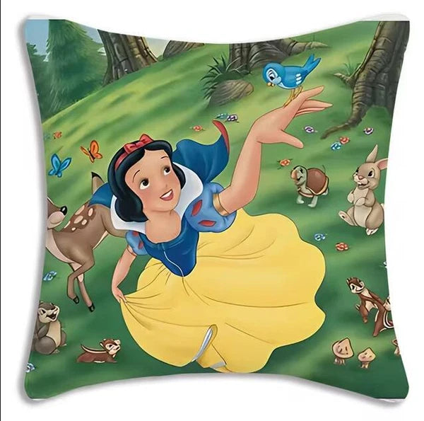 Anime princess Pillow Cover Sofa Decor Home Print Short Plush Cute Cushion Cover