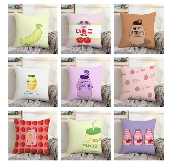 B-Binggrae Pillow Cases Pillows Covers Sofa Cushions Anime Bed Home Decorative