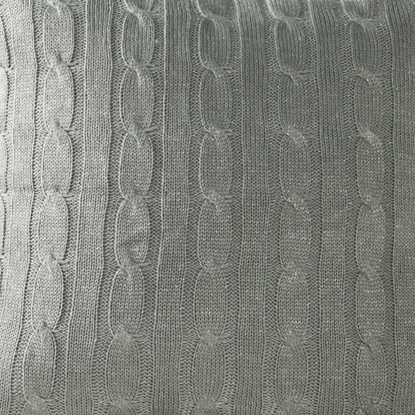 2x Cable Knit Decorative Throw Pillow Cover Square Warm Cushion Cover for Couch