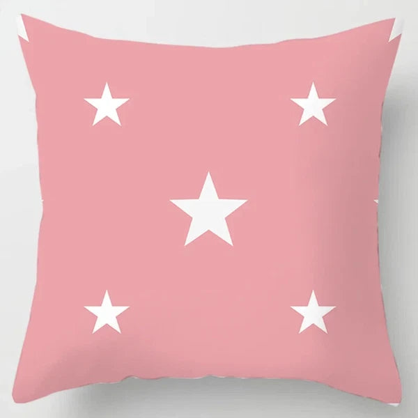 45x45cm Pink Printed Pillowcase Decoration Sofa Cushion Cover Bed  Home  Car