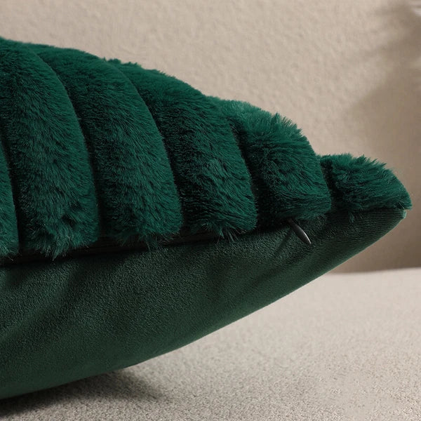 16" 18" 20" 22" 24" Plush Velvet Cushion Cover Sofa Bed Soft Plain Pillow Case