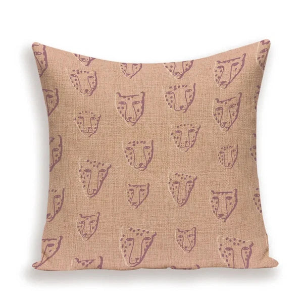 Animal Style Tiger Cushion Case Autumn Jungle Pillowcase Sofa Bed Cushions Cover