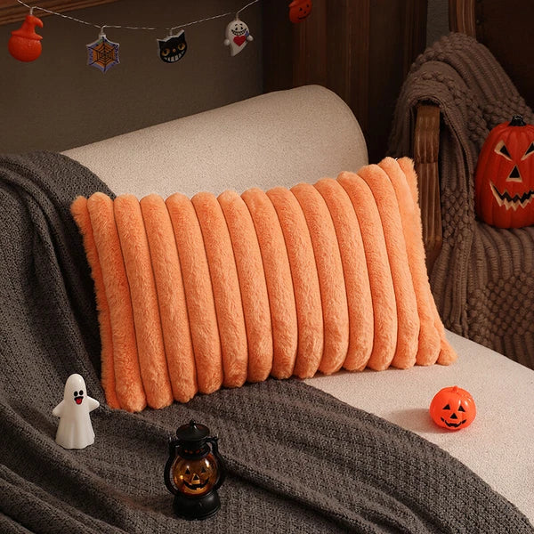 16" 18" 20" 22" 24" Plush Velvet Cushion Cover Sofa Bed Soft Plain Pillow Case