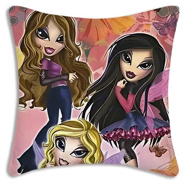 Bratz Doll Pillow Cover Cartoon Sofa Decorative Home Printing Cute Cushion Cover